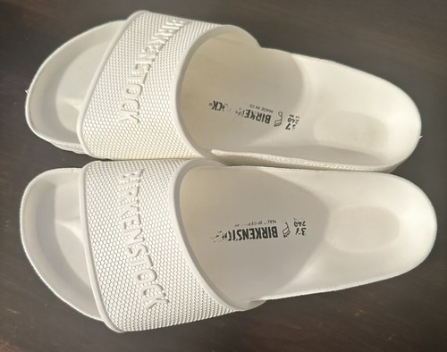 Birkenstock Barbados Slide EVA Sandals Slide White Women’s Size 6 Eur 37 - 第 3/4 張圖片