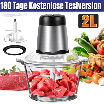 Elektrische Food Chopper Küchenmaschine Blender Glas Mixer Kaffee Gewürze Mühle