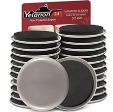 Furniture Sliders For Carpet Hardwood Floors24pcs3 1/2 Heavy Duty Furniture Mov
