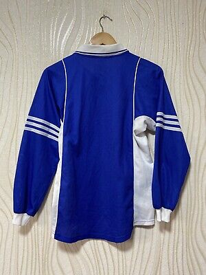 ADIDAS 2000s FOOTBALL SHIRT SOCCER JERSEY LONG SLEEVE BLUE ADIDAS 2000s FOOTBALL SHIRT SOCCER JERSEY LONG SLEEVE BLUE