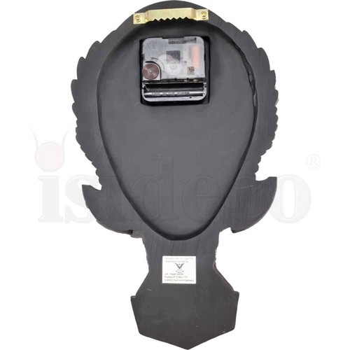 Wikinger Wanduhr, Wikingerkopf mit 2 Äxten, Quarzuhr, bronze/coloriert - Picture 6 of 6