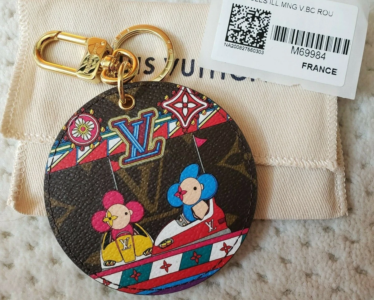 Louis Vuitton Monogram Canvas Bag Charm and Key Holder Mickey Red