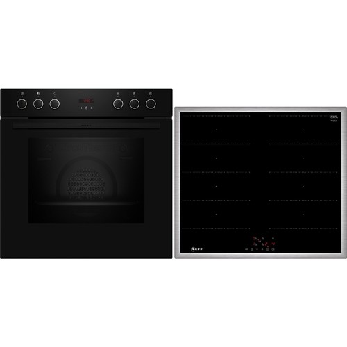 "Ausstellungsstück" Neff Herd-Set EDX4IB (E1CCD2AK1 + M66SBX1L0)