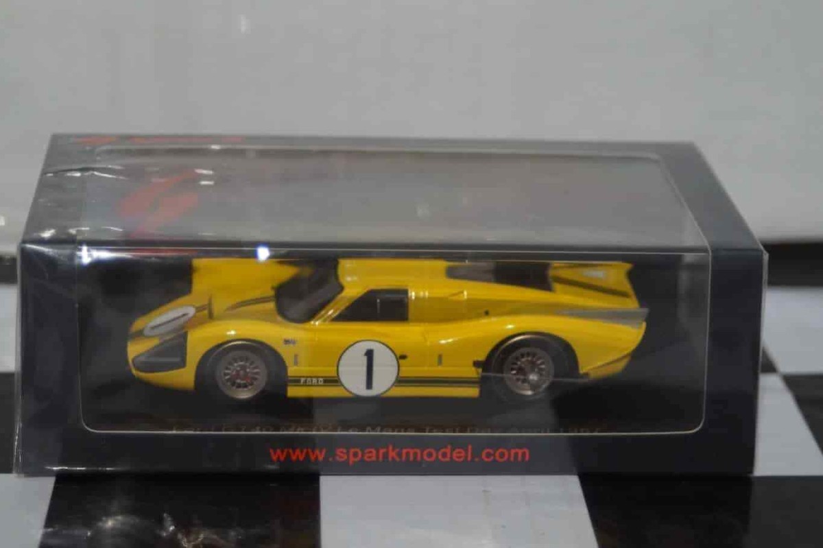 SPARK MODEL S4545 FORD GT40 MK IV N.1 LE MANS TEST DAY APRIL 1967 BRUCE Mc Laren 1 43 Modellino
