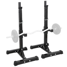 Adjustable Squat Rack Bench Portable Barbell Stand Rack Home GYM Fitness
