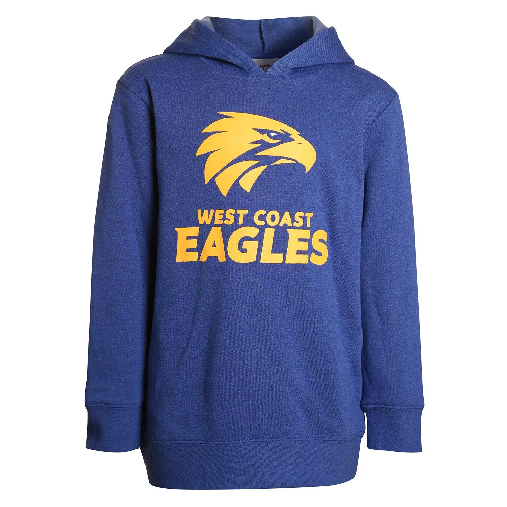 West Coast Eagles AFL Youth Kids Logo Hoody Hoodie Sizes 2 14