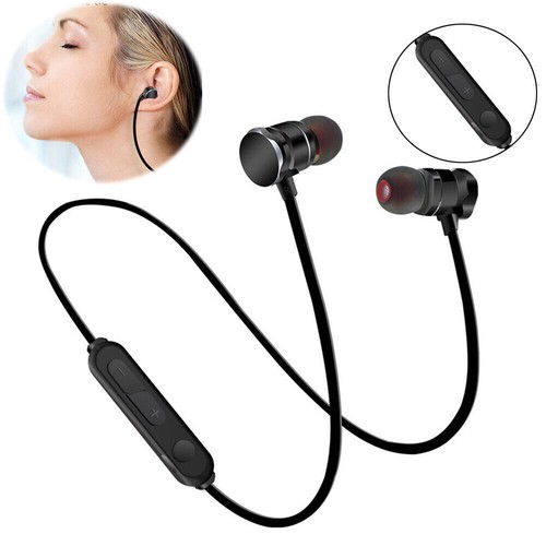 Bluetooth Headset Stereo Wireless Sport Neckband Headphone Earphone Sweat-proof - Picture 1 of 11