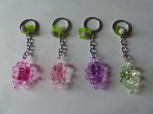 Berry Shambala Keyring Charm Pendant Purse Bag Car Key holder Ring Chain Gift - Picture 10 of 16