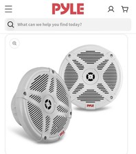Pyle 6.5'' 600 Watt Waterproof Marine Speakers pair White