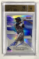 Ronald Acuña Jr. 2017 Bowman’s Best of ’17 Auto B17-RA Refractor - Beckett 10/10