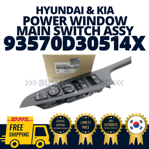 GENUINE OEM Hyundai Kia Power Window Main Switch Assy Tucson 93570D30514X - Picture 1 of 2