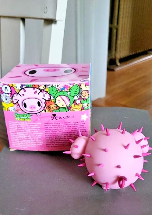 Figura de arte urbano de vinilo cerdo rosa porcino Tokidoki Cactus Friends Foto 4 de 4