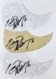 Singer HANK WILLIAMS JR Signed 🔥 LOT X 3 🔥 Guitar Pickguard MUSIC AUTOGRAPH
