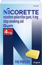 Nicorette Nicotine Gum to Help Stop Smoking, 4 mg, Original Stop Smoking Aid -