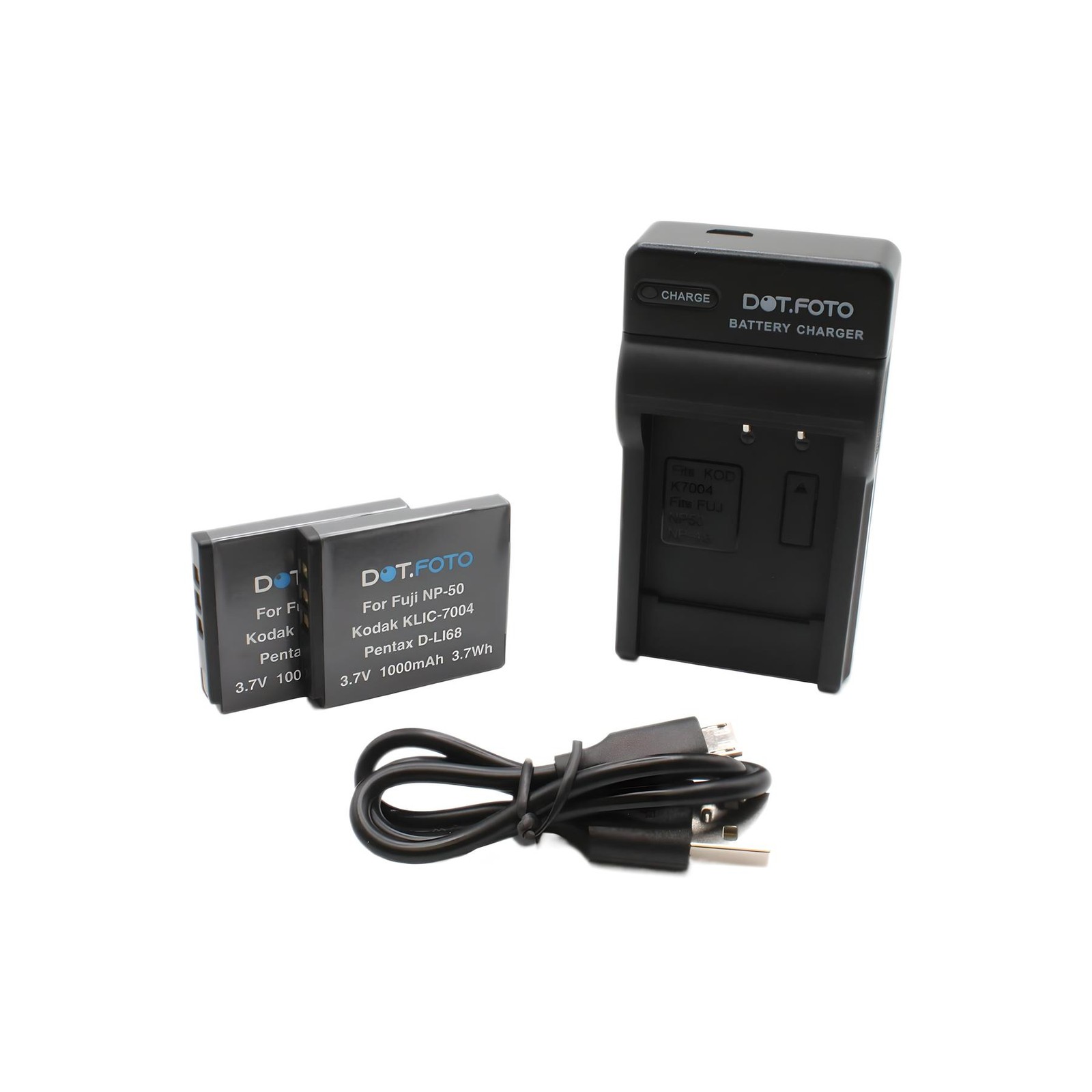2x NP-50 NP-50a Battery+USB Charger for Fujifilm F50fd F70EXR X10 X20 XF1 XP150
