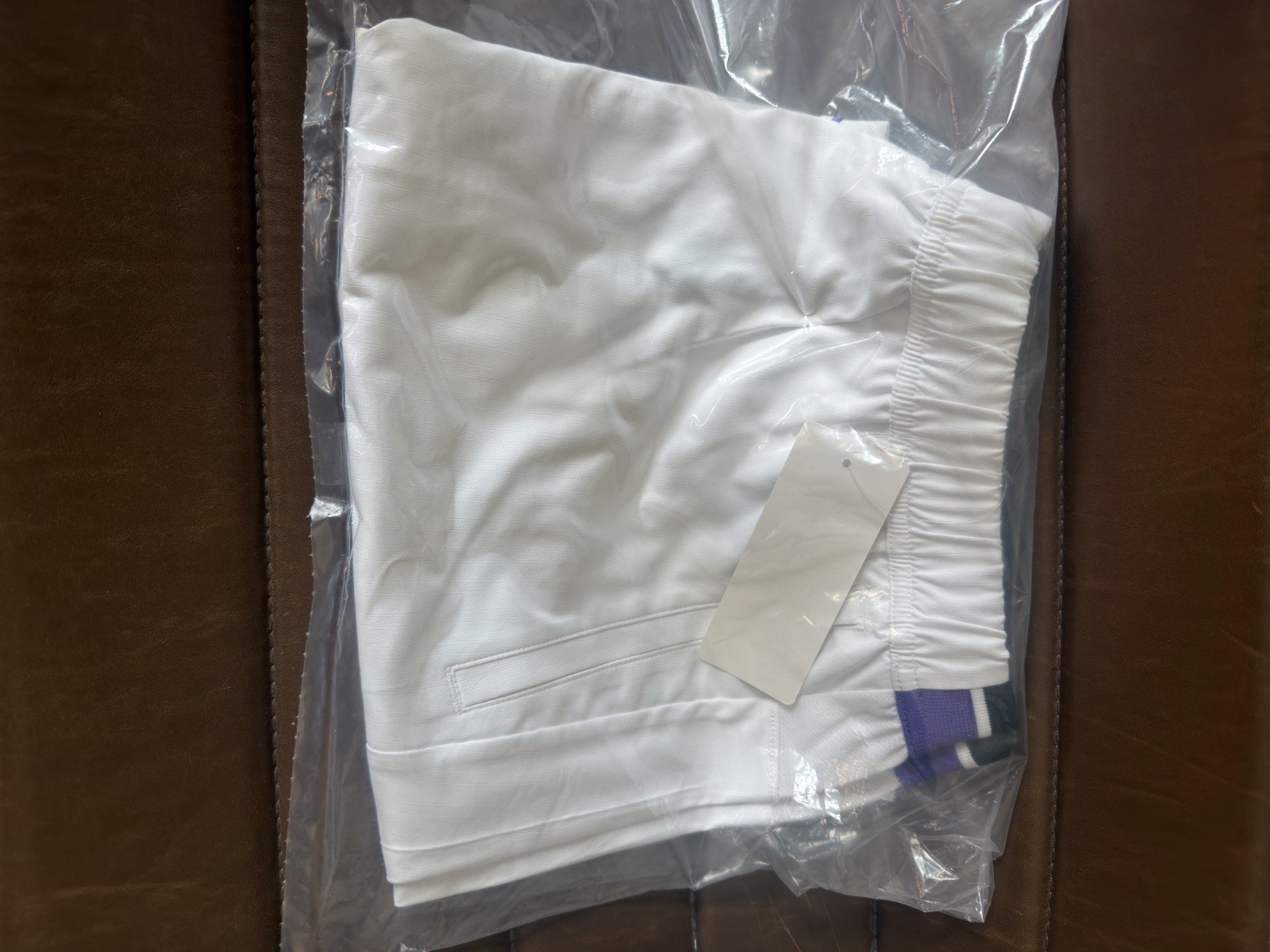 Uniqlo Roger Federer Tennis Shorts Men's White/Purple 2022 Small Size New -Rare! image 4