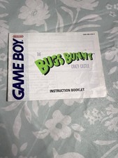 Nintendo Gameboy Instruction Manual Only The Bugs Bunny Crazy Castle