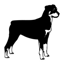 Rottweiler Dog Det Decal Sticker Black Die Cut Vinyl
