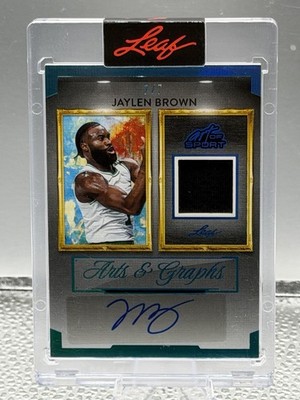 2026 Leaf Art Of Sport Jaylen Brown 7/7 Auto Jersey Celtics Double Jersey Match