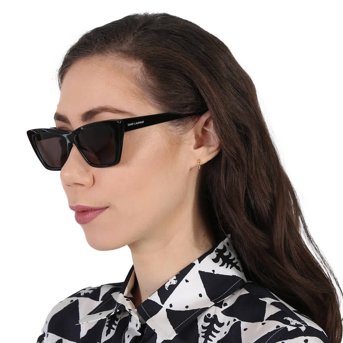 サングラス SAINT LAURENT Woman Sunglasses Grey SL276MICA 001 Saint Laurent Grey Cat Eye Ladies Sunglasses SL 276 MICA 001