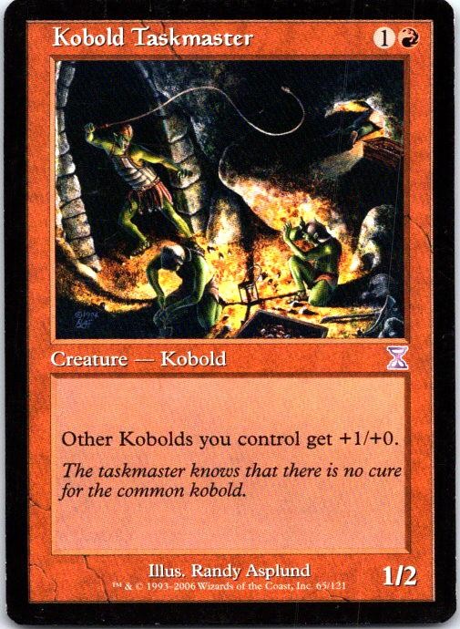 Kobold Taskmaster 65 Special Timeshifted Magic: The Gathering Lightly Played