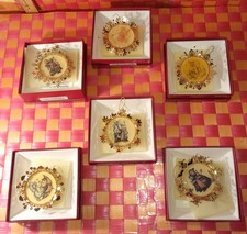 Ornaments, The HUMMEL GOLD Christmas Ornament Collection, 3"D, 6 pcs, 24K Gold P