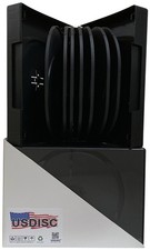 USDISC DVD Cases Chubby 51mm Economy, Sexdecuple 16 Disc Black Lot