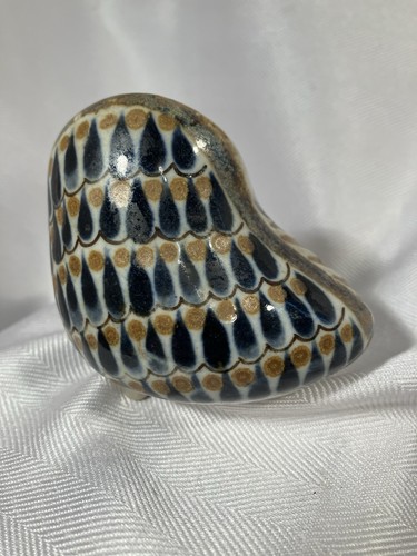 Vintage Jorge Wilmot Pottery Owl Mexico Signed Figurine - Imagen 3 de 5
