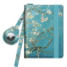 Passport Holder with Airtag Holder, Slim Travel Wallet
