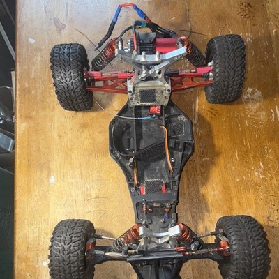 Electric RC Monster Truck Chassis Roller w/ Motor, Wheels & Shocks Off-Road