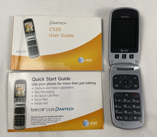 Pantech C520 Breeze Flip Phone Gray Black User Guides