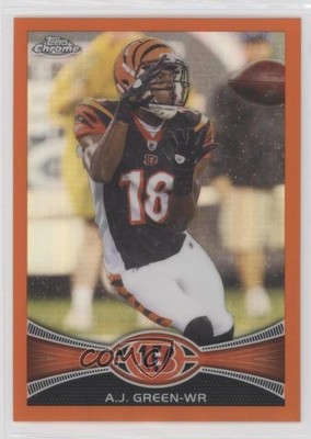 2012 Topps Chrome Retail Orange Refractor AJ Green #85 1e9z