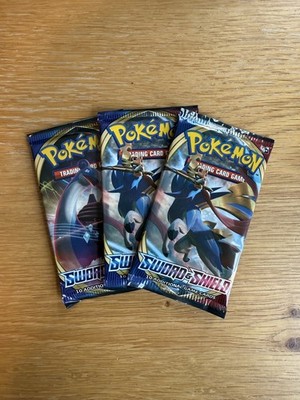 x3 Pokémon TCG - Schwert und Schild - Base Set - Sealed & Neu - Booster Packs 