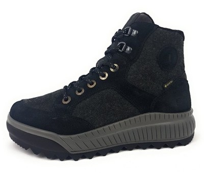 Legero  Damenschuhe Stiefeletten Reißverschluss Schwarz Freizeit
