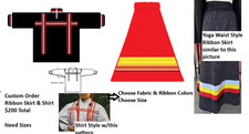 RIBBON SKIRT  RIBBON SHIRT Combo; Choose Your Colors; Native AMERICAN; Custom