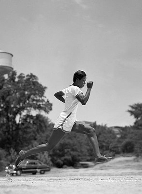 Portrait of Tuskegee Mary Ella McNab during photo shoot on campus - Old Photo