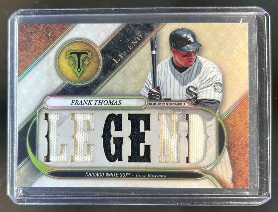 Camiseta deportiva 2017 Topps Triple Threads Frank Thomas Relics Legend #25/36 White Sox