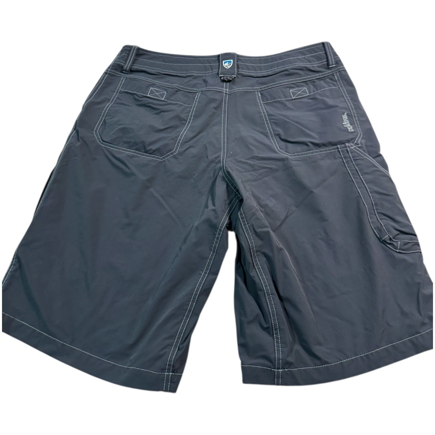 Kuhl Men's Gray Cargo Shorts Outdoor Hiking Casual Size 40 12" inseam Renegade