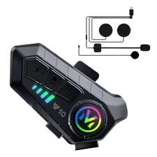 New HiFi Bluetooth 5.3 Bilateral Stereo Wireless Motorcycle Helmet Headset