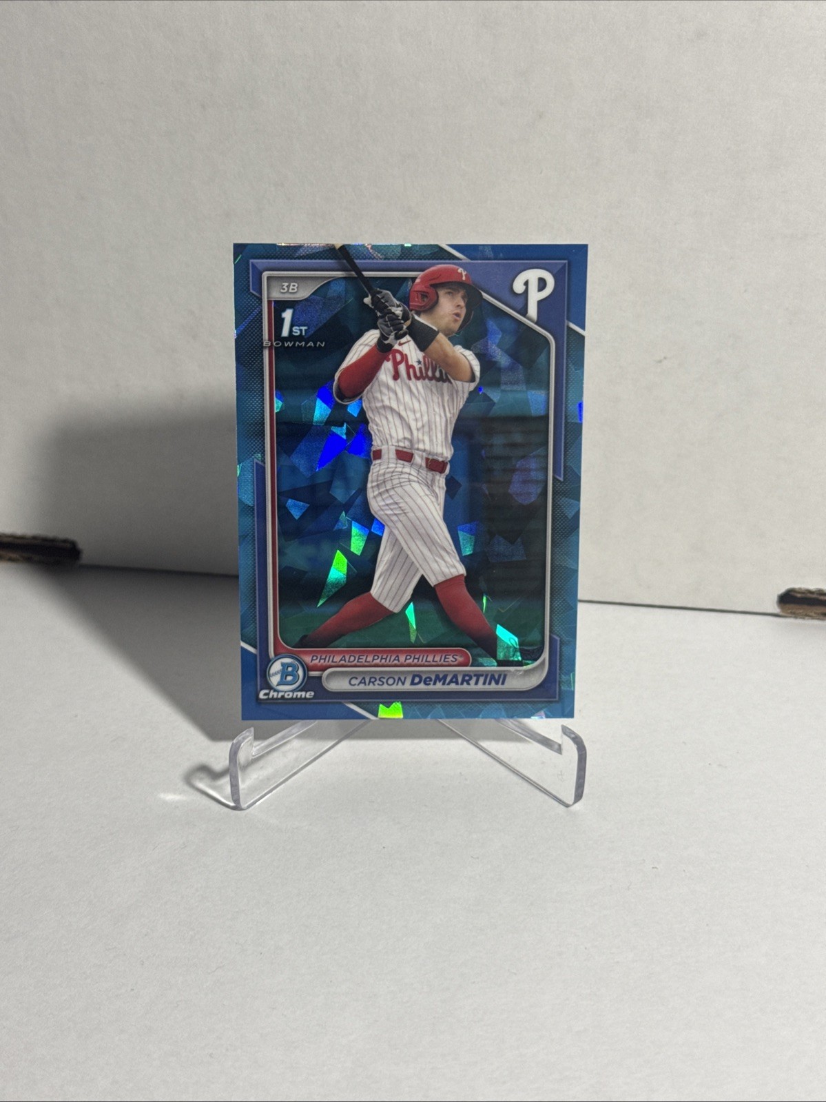2024 1st Bowman Chrome Sapphire Carson DeMartini #BDC-89 Phillies RC