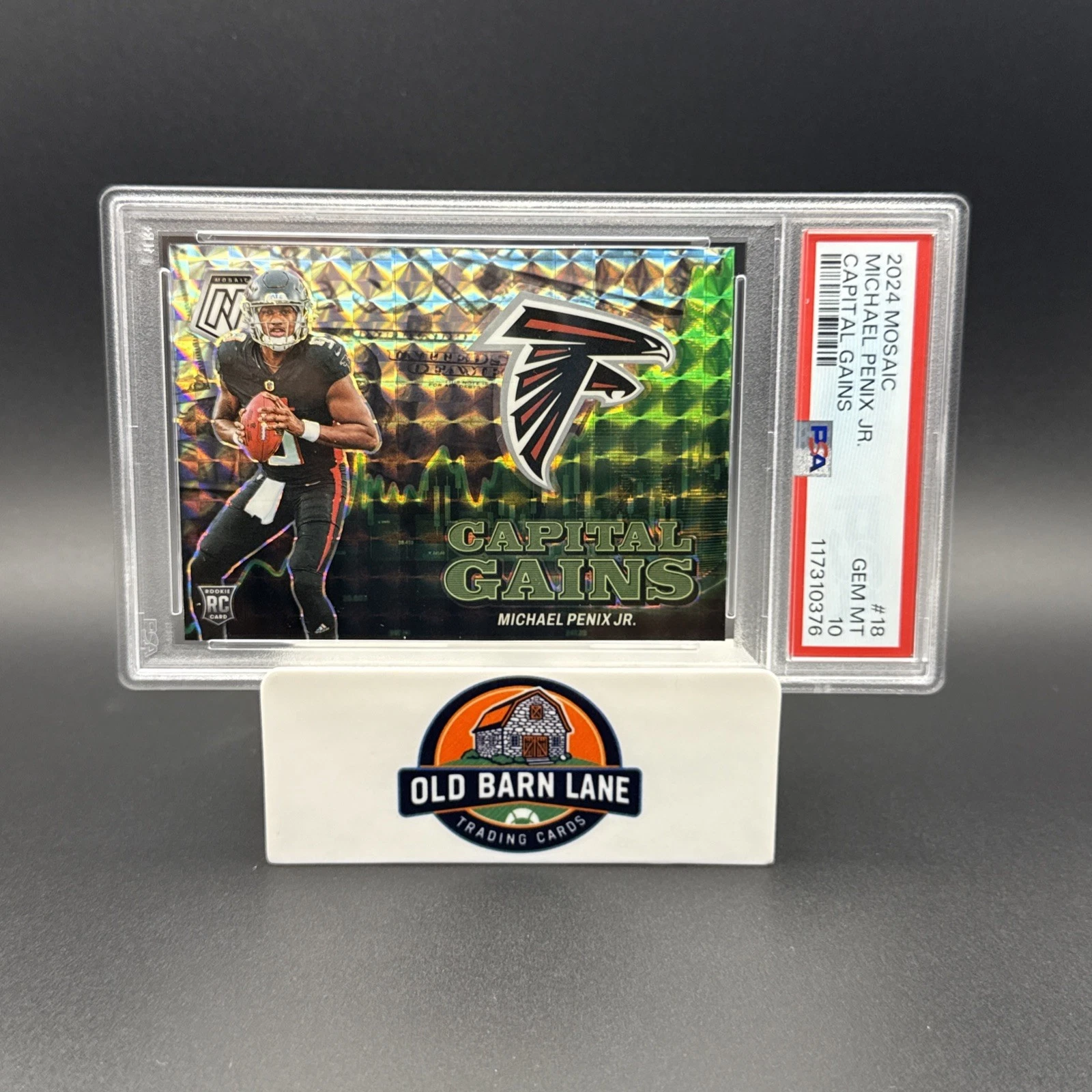 Michael Penix Panini Mosaic Capital Gains #18 Base