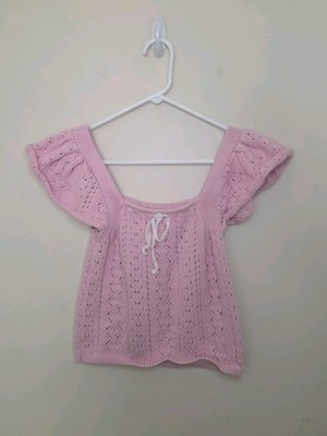 Women's Haute Hippie Style Pink Knit Sweater Sz Small /Medium