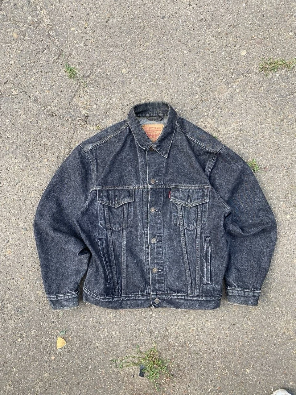 Levi’s Vintage 1991 Denim Y2K Distressed Jacket Size XL