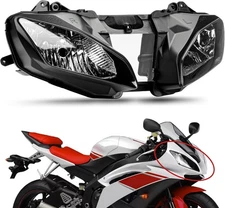 pslcustomerservice PSLER Motorcycle Front Headlight Head lamp light Black 