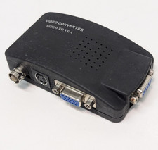 Unbranded Video To VGA Converter, BNC/S-Video In, VGA Out, 5V DC As Pictured