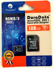 Amplim DuraData 128GB microSDXC UHS-I Card wi...