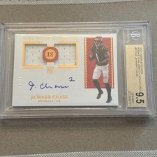 2021 Panini Encased - Ja'Marr Chase #RCA-JC Dual Swatch Signatures Rookie 25/50