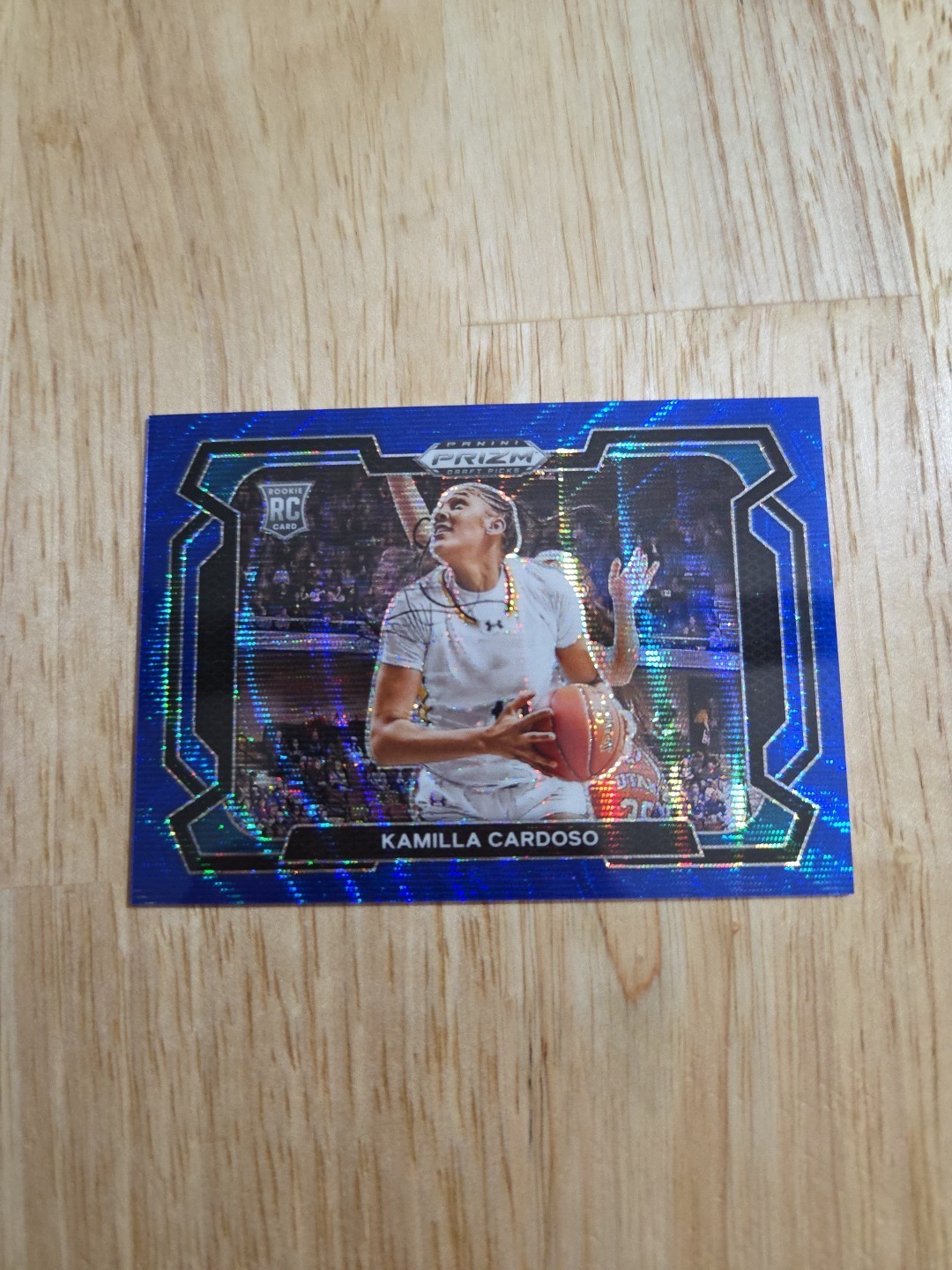 2024 Prizm Draft Picks KAMILLA CARDOSO Blue Wave Prizm /249 #59 Variation Rookie