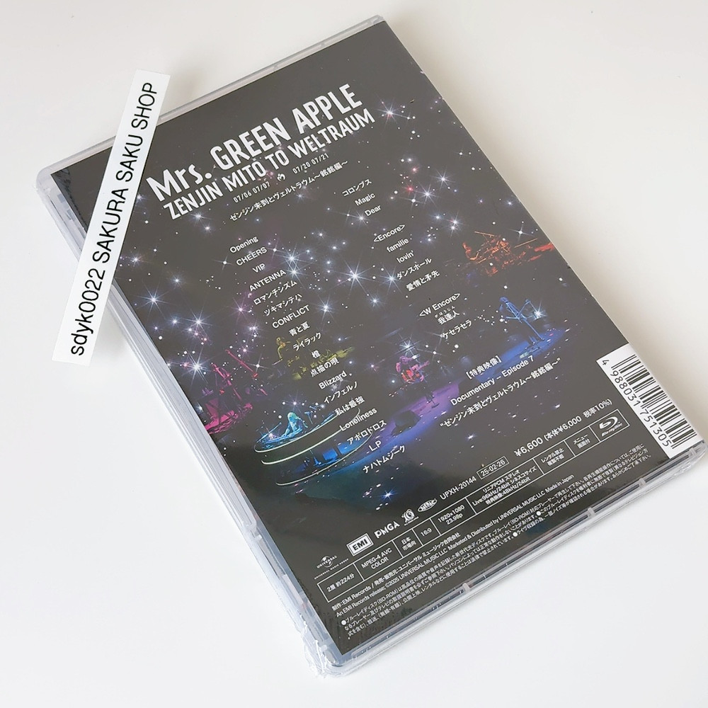 Mrs. GREEN APPLE ZENJIN MITO TO WELTRAUM Meimei Hen Blu-ray Mrs. GREEN APPLE ZENJIN MITO TO WELTRAUM Meimei Hen Blu-ray