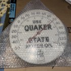 1960's VTG Quaker State Motor Oil 12" Metal & Plastic Bubble Thermometer Sign — photo 9
